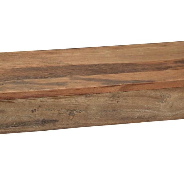 vidaXL Endebord Brun 110 x 35 x 76 cm Solid genbrugs træ