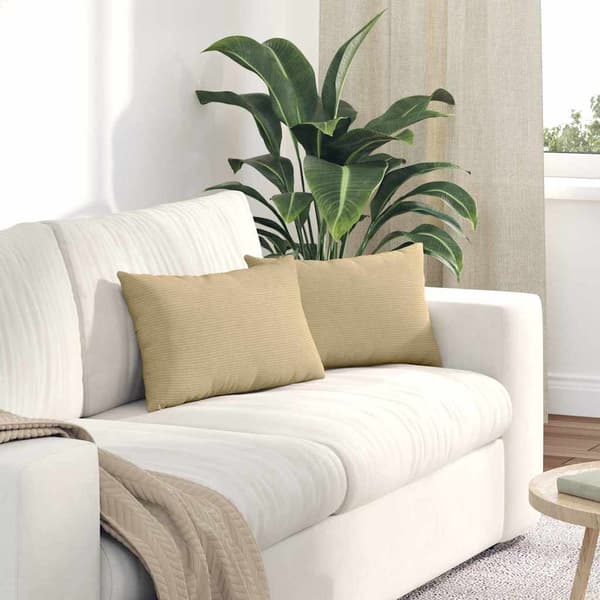 vidaXL Sofapuder 2 pcs Grågrøn 50 x 30 cm Velourstof