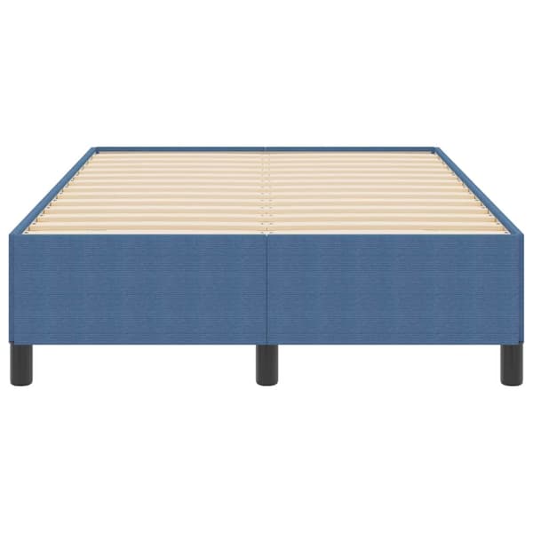 vidaXL Box spring seng Blå 120 x 200 cm Velourstof
