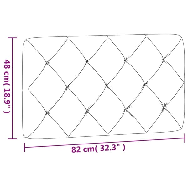vidaXL gavlpude 80 cm velour sort