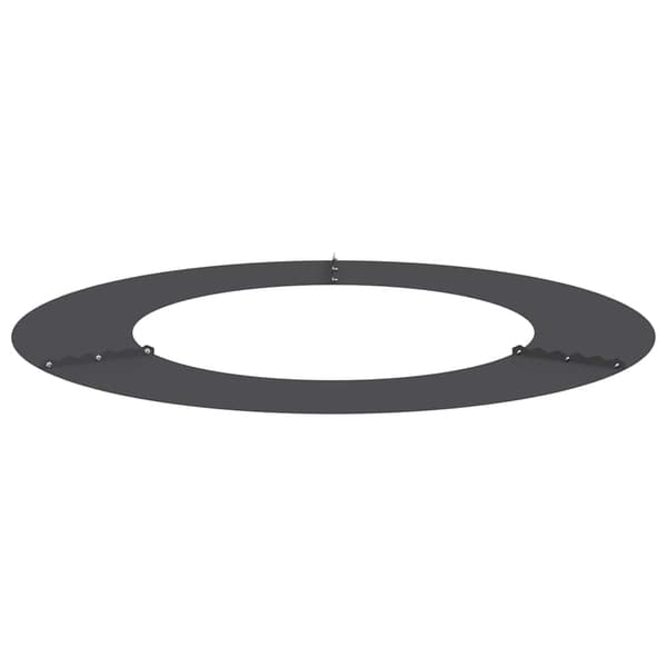 vidaXL Flade Træ Ringene 5 pcs Sort Ø50 / 80 cm Stål