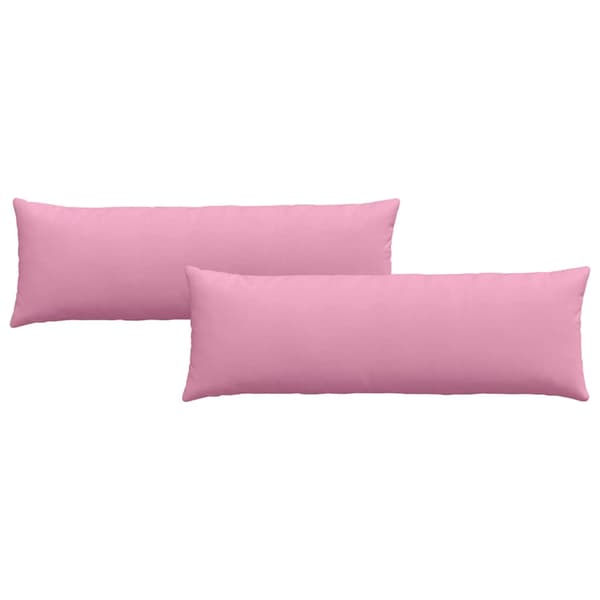 vidaXL Sofapuder 2 pcs Lyserød 120 x 40 cm Stof