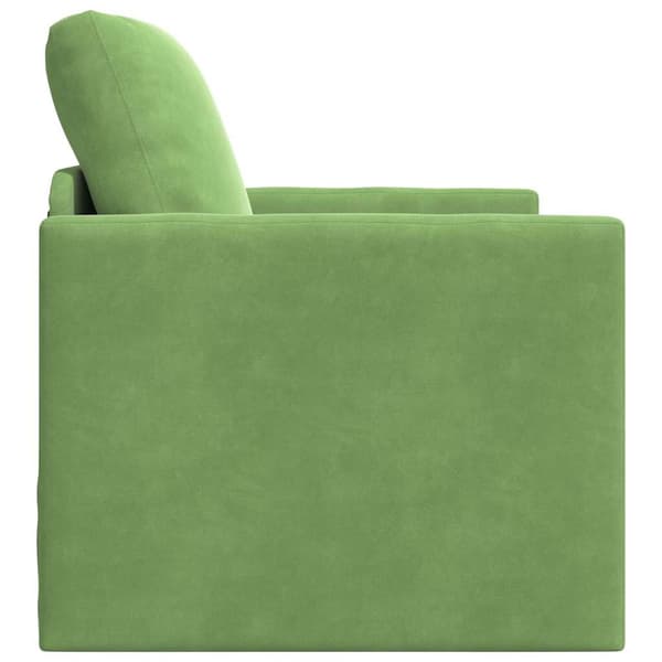 vidaXL Sovesofa 60cm Lys grøn Fløjl