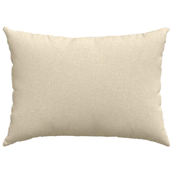 vidaXL Sofapuder 2 pcs Creme 70 x 50 cm Stof