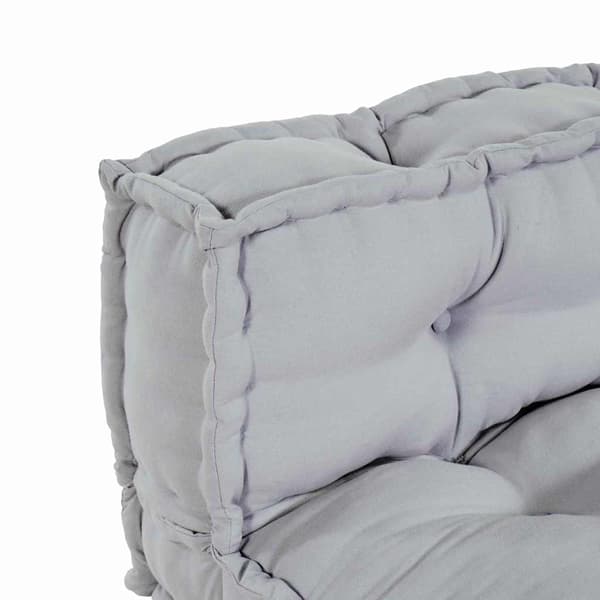 vidaXL Modulært patchwork sofa 2 pcs Grå 120 x 80 x 38 cm Stof