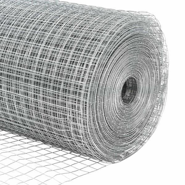 vidaXL Svejset Trådhegn Sølv 1.4 x 25 m