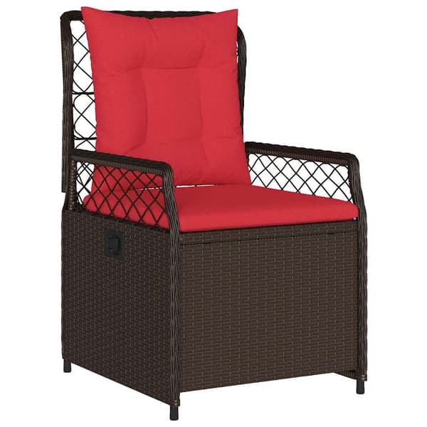 vidaXL Have Spisebordssæt 3 pcs Brun polyrattan