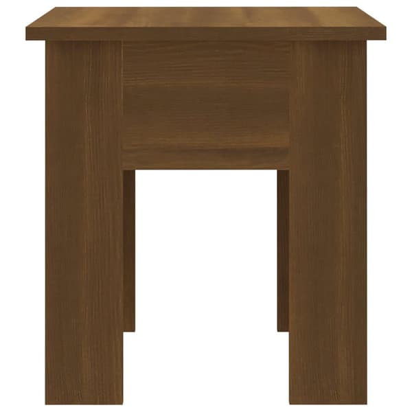 vidaXL sofabord 40x40x42 cm spånplade brun egetræsfarve