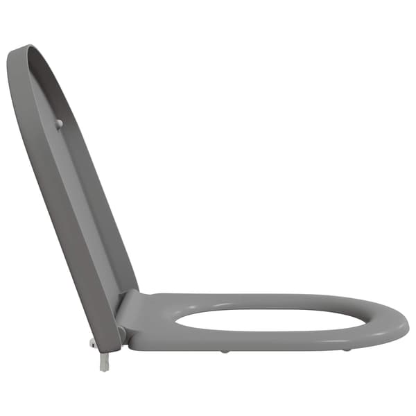 vidaXL WC-istuin Harmaa 49 x 36 x 4 cm Duroplast