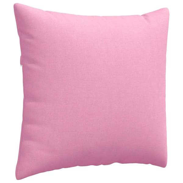 vidaXL Sofapuder 2 pcs Lyserød 50 x 50 cm Stof