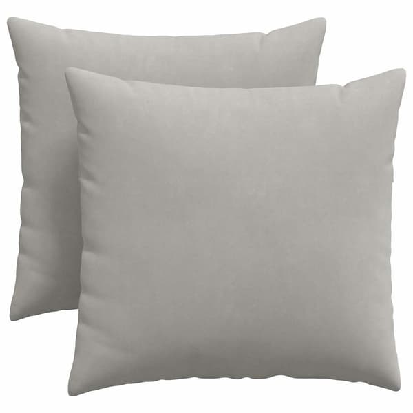 vidaXL Sofapuder 2 pcs Lysegrå 45 x 45 cm Stof