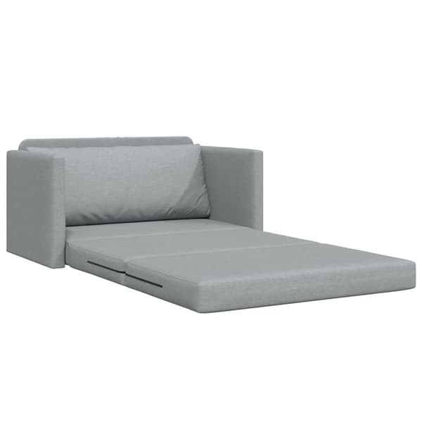 vidaXL Sovesofa 110cm Lysegrå Stof