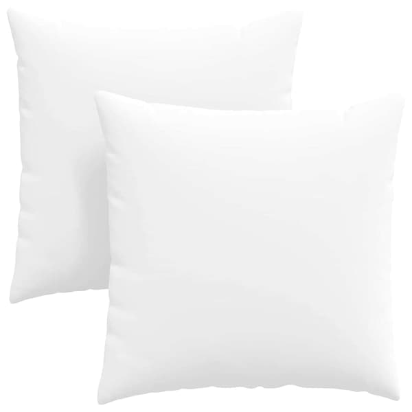 vidaXL Sofapuder 2 pcs Hvid 60 x 60 cm Stof