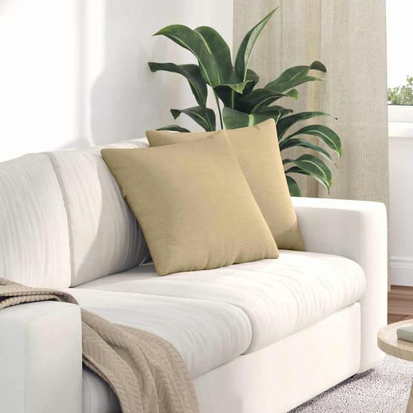 vidaXL Sofapuder 2 pcs Grågrøn 45 x 45 cm Velourstof