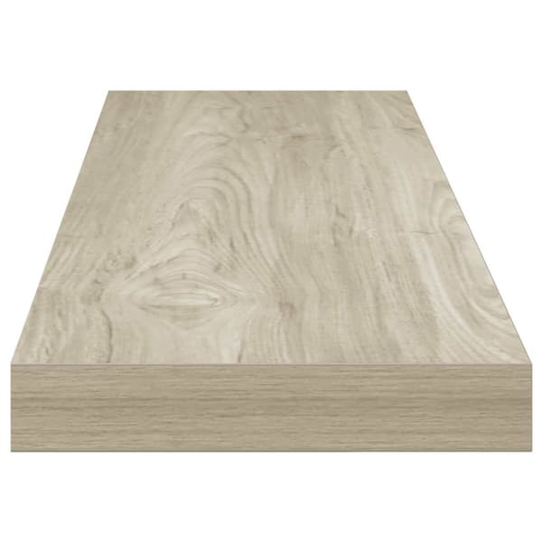 vidaXL væghylder 2 stk. 90x23,5x3,8 cm MDF egetræsfarve