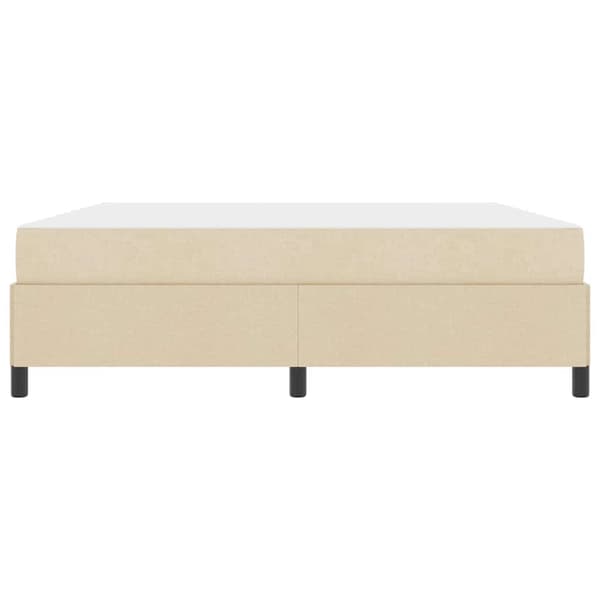 vidaXL Box spring seng Creme 180 x 200 cm Stof