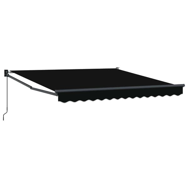 vidaXL Markise Sort 3 x 2,5 m Polyester og metal