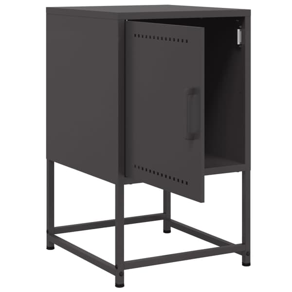 vidaXL sengebord 36x39x60,5 cm stål sort
