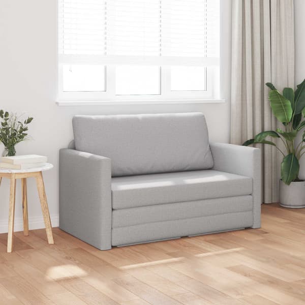 vidaXL Sovesofa 110cm Skygrå Stof