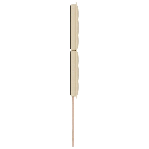 vidaXL Hovedgærde Creme 100 cm Stof
