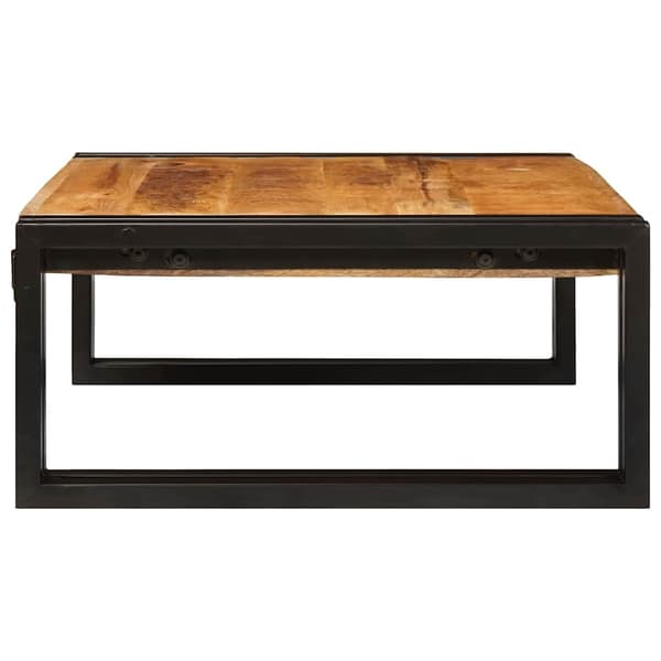 vidaXL Badeværelseshylde Brun 65 x 50 x 23 cm Solid Ru raw mango træ