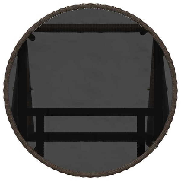 vidaXL Have Bistro Sæt 3 pcs Brun polyrattan