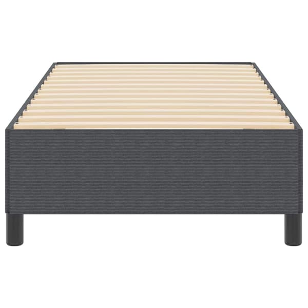 vidaXL Box spring seng Mørkegrå 100 x 200 cm Velourstof