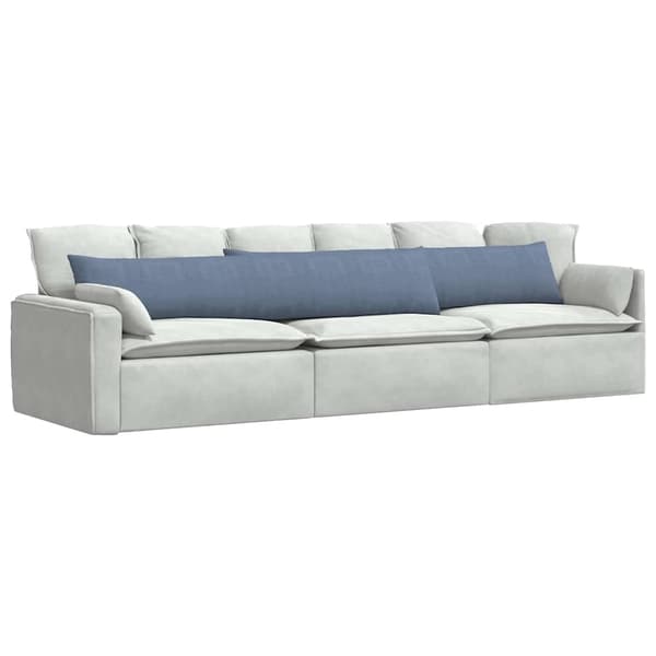 vidaXL Sofapuder 2 pcs Blå 200 x 40 cm Velourstof