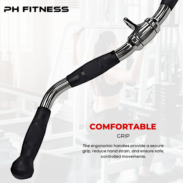 PH Fitness Machine Bar kabelgrebssæt i rustfrit stål – 6 dele