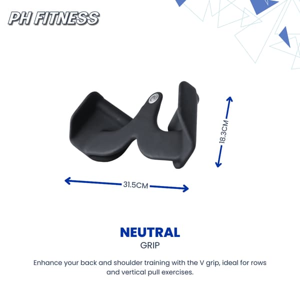 PH Fitness Multi Angle Grip Set Pro – 5 delar – med A-format förvaringsställ