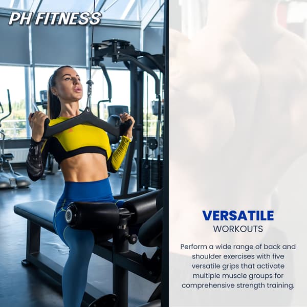 PH Fitness Multi Angle Grip Set Pro – 5 delar – med A-format förvaringsställ