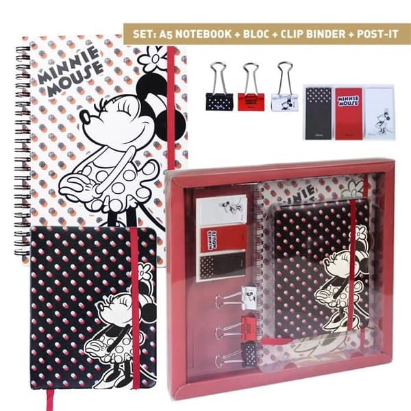 Minnie Mouse skrivset i presentförpackning