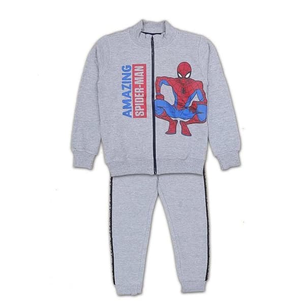 Spiderman träningsset 2 delar grå 7/8 år