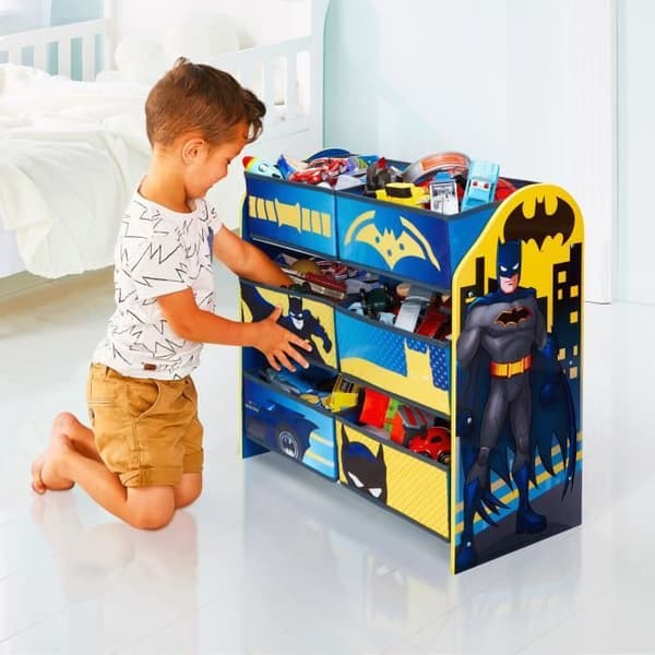 BATMAN Barnrumsförvaring med 6 kärl