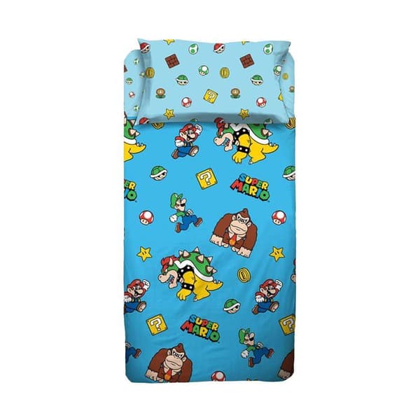 Sängkläder för enkel säng Supermario
