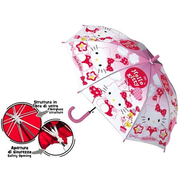 Manuell paraply Hello Kitty