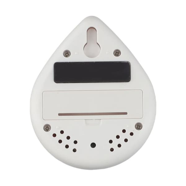 Vanntett digital dusjtimer med alarm og sugekopp, energisparende, hvit,