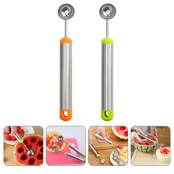Sett med 2 vannmelon-skjeer i