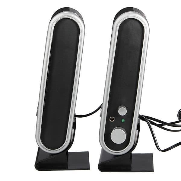TEMPSA USB-stereohögtalare för PC, bärbar dator, notebook, MP4, MP3, DC 5V