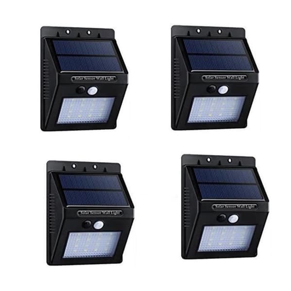 4 stk. 20 LED utendørs solcellelamper - Utendørs solcellebelysning - Hagelykt