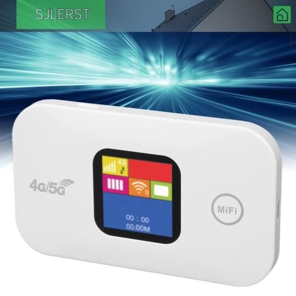 sjlerst Mobil WiFi Hotspot 4G WiFi-router 150 Mbps, SIM-kortplats, stöder 10 datorer