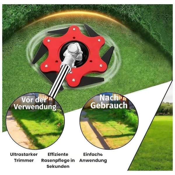Hagehode for ugresstrimmer, tilbehør til ugresstrimmerhode, 6" universelt stålklippehode, reservehode