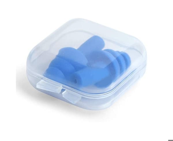 10 par silikone ørepropper i bløde plastiketui, genanvendelige, vaskbare, NRR 28 dB til søvn