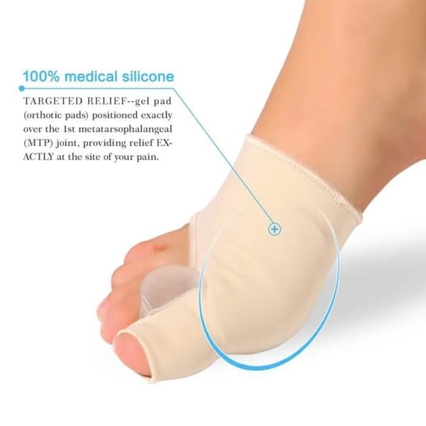 (Hudfarge) Hallux valgus-korrigerende ortose tåskillere for hammertær