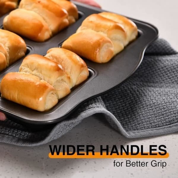 Mini kageform, non-stick form, 8-huls non-stick mini brødform