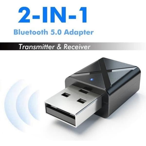 Bluetooth 5.0 Lydtransmitter Mini 3,5 mm AUX Stereo Bluetooth Adapter til TV PC Bil