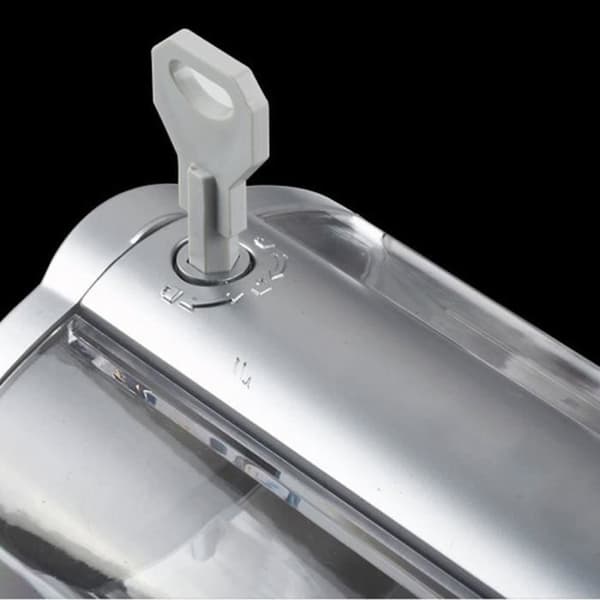 Professionel håndvaskemiddeldispenser, til kompatible 350 ml sæbepatroner, vægmonteret