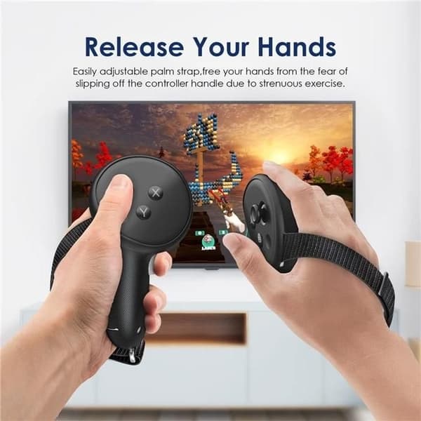 ett par skyddsfodral för Meta Quest 3 VR-kontroller