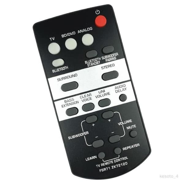 Erstatningsfjernkontroll for Yamaha YAS-203 lydplankesystem