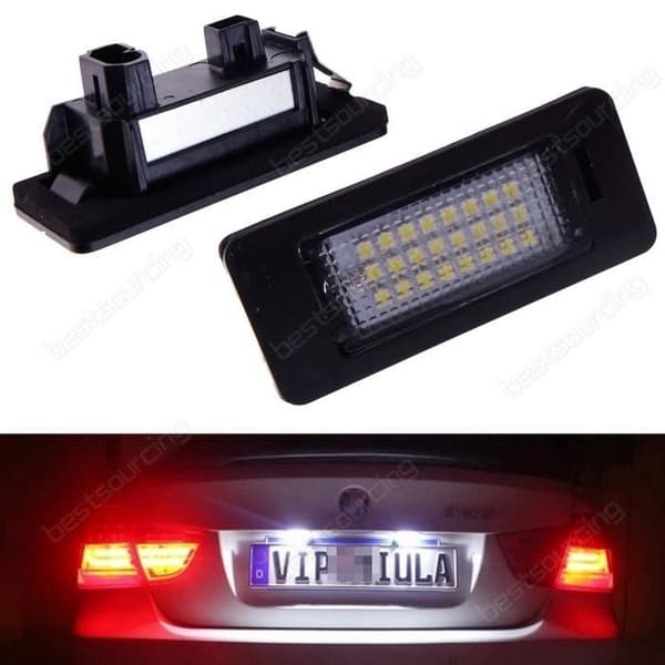 Bakre LED-skyltbelysning för BMW E90 E92 E93 E46 E39 E60 E61